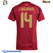 Fotballdrakt Dame Belgia Dodi Lukebakio #14 Hjemmedrakt EM 2024 Kortermet